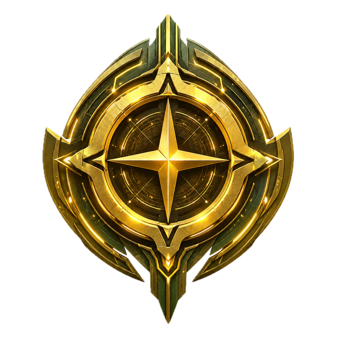 Concord emblem: a golden compass-star medallion.